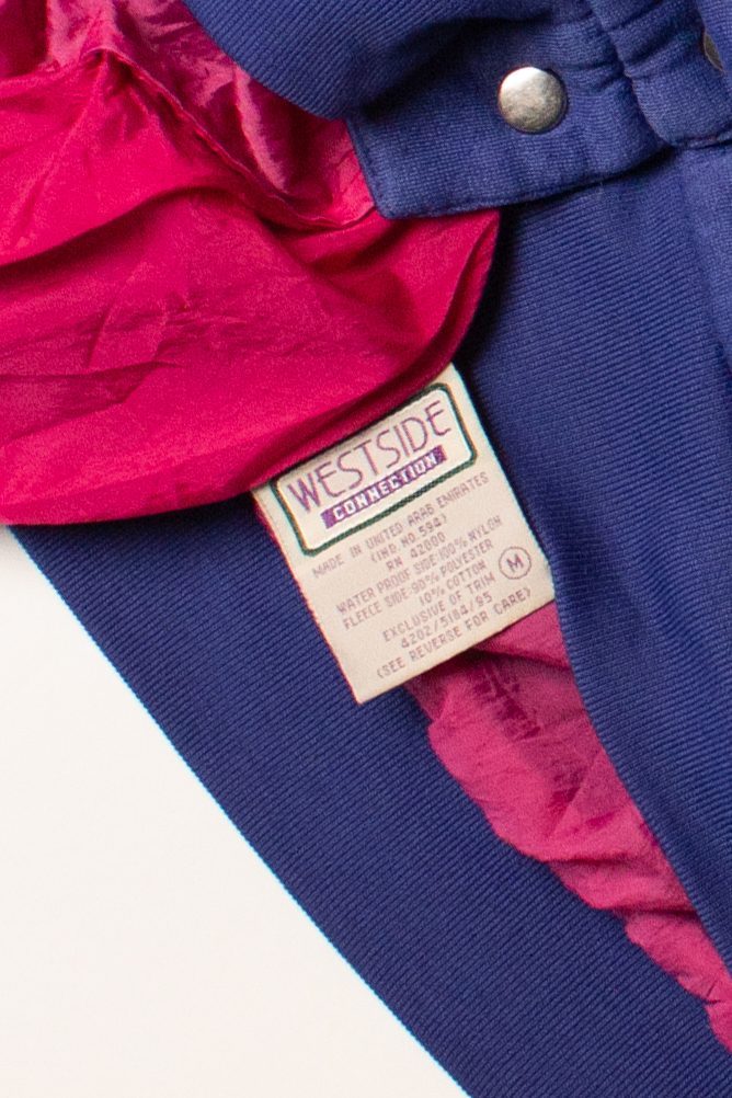 Vintage Pink & Blue Color Block Reversible Jacket (1990s)