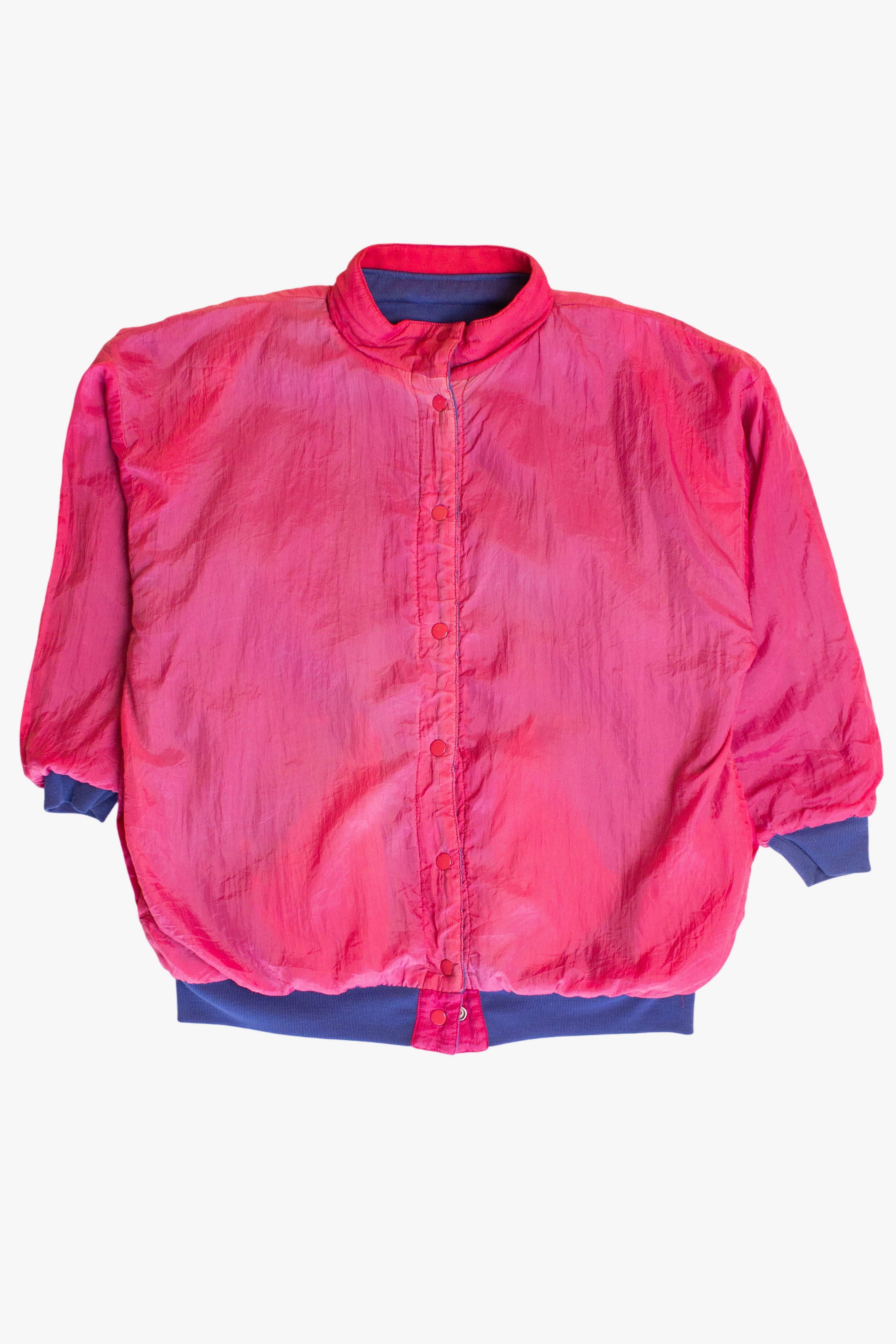 Vintage Pink & Blue Color Block Reversible Jacket (1990s)