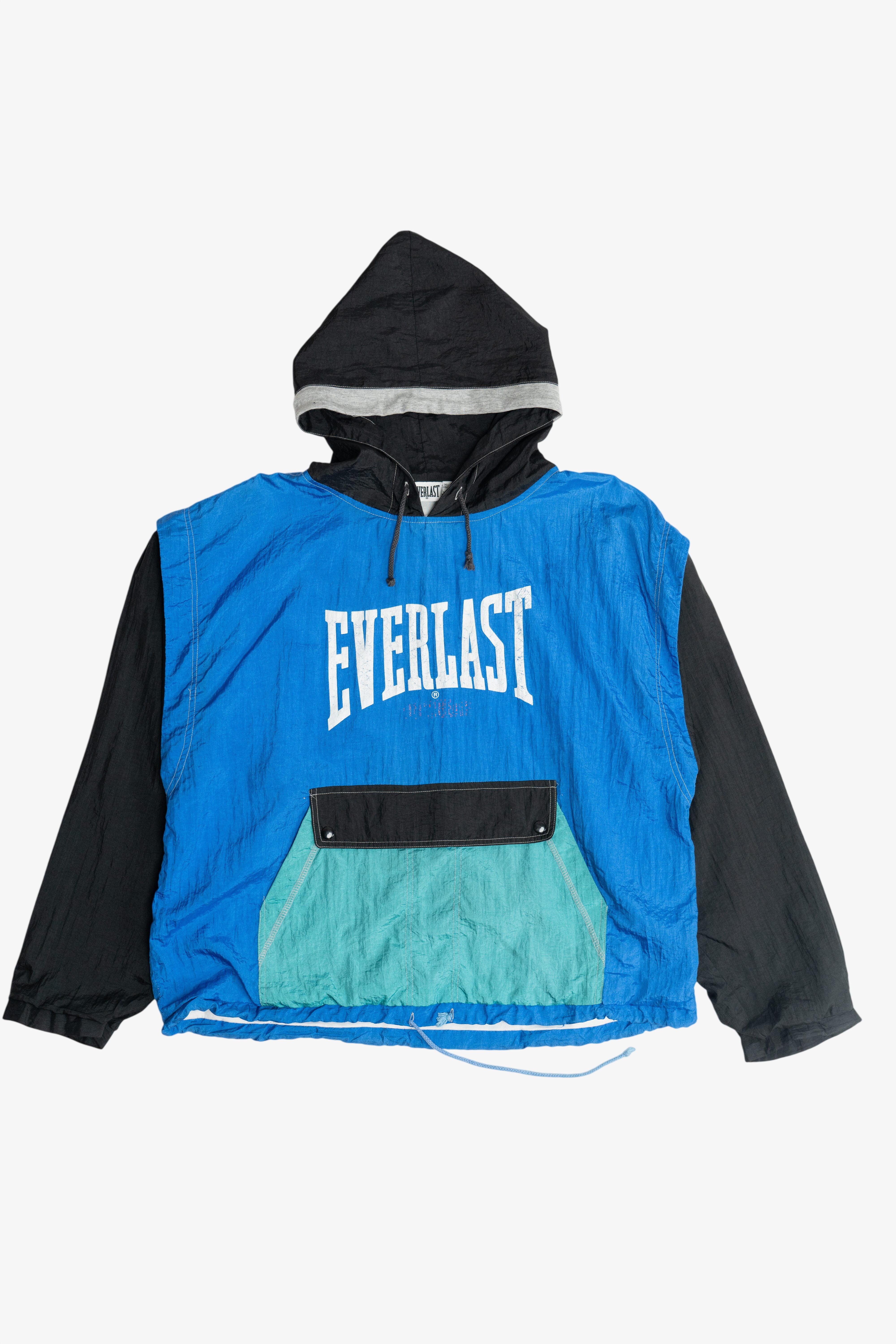 Vintage Everlast Colorblock Windbreaker Hoodie (1990s) – Ragstock