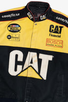 Vintage NASCAR CAT #22 Bill Davis Embroidered Racing Jacket (1990s)