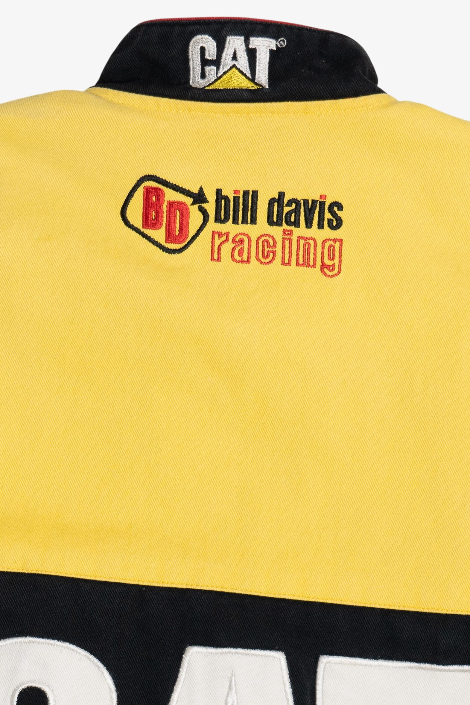 Vintage NASCAR CAT #22 Bill Davis Embroidered Racing Jacket (1990s)