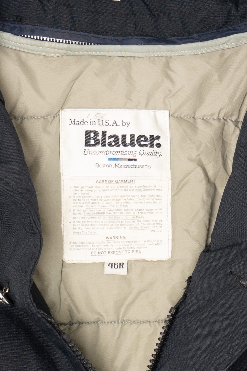 Vintage Navy Blue Blauer Lightweight Jacket (1970s)