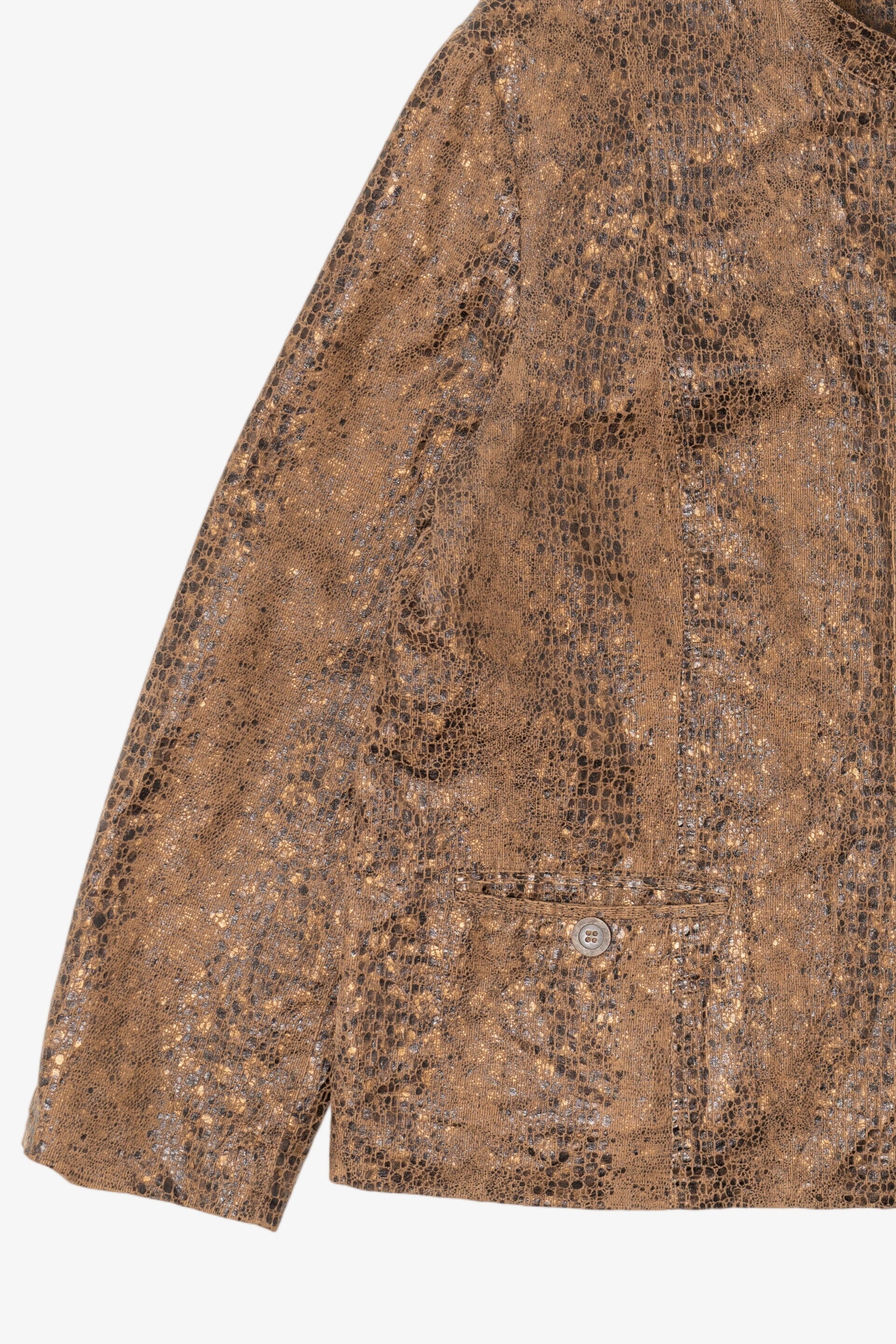 Vintage Alfred Dunner Snakeskin Print Lightweight Jacket (2000s)