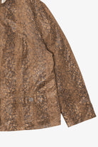 Vintage Alfred Dunner Snakeskin Print Lightweight Jacket (2000s)