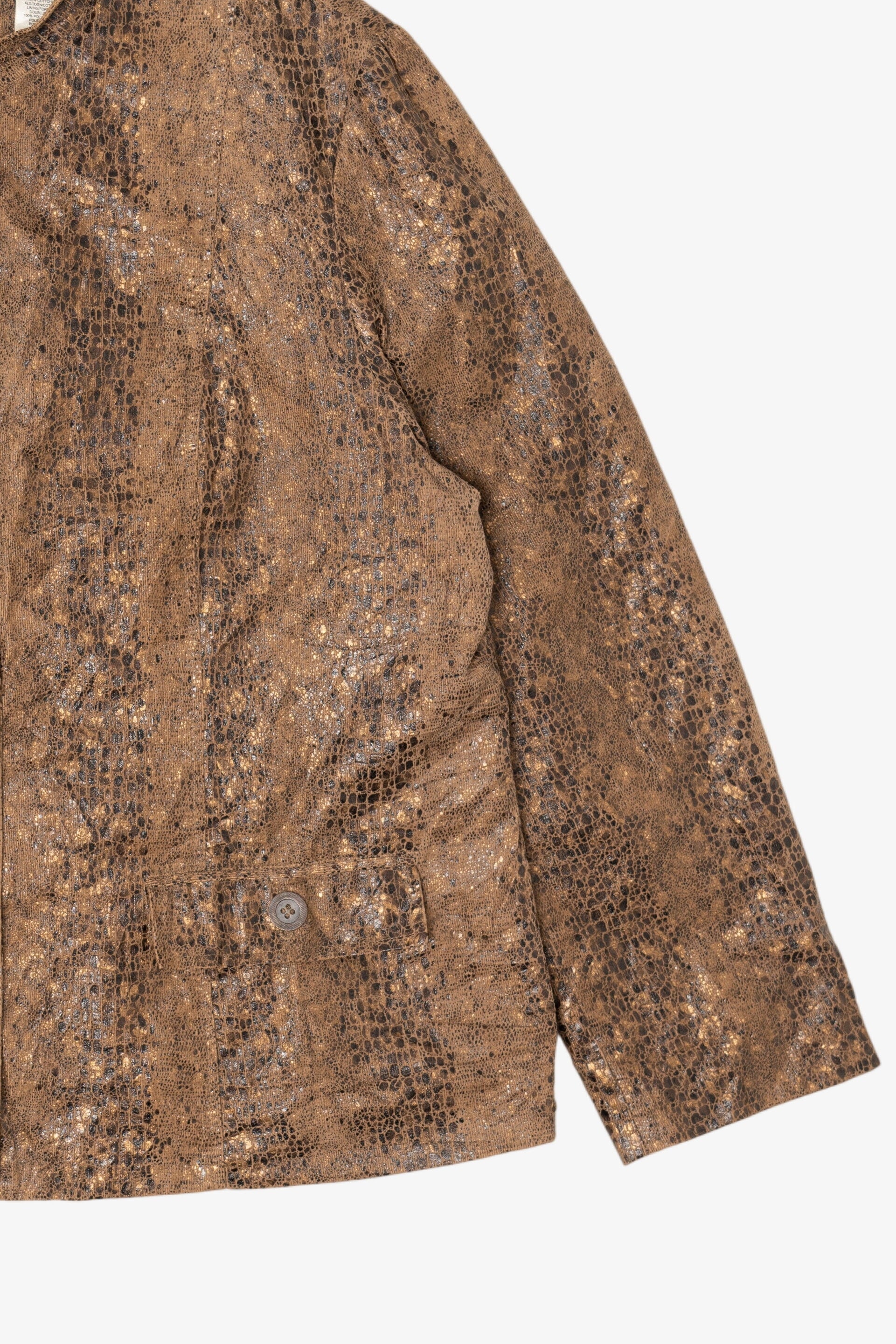 Vintage Alfred Dunner Snakeskin Print Lightweight Jacket (2000s)
