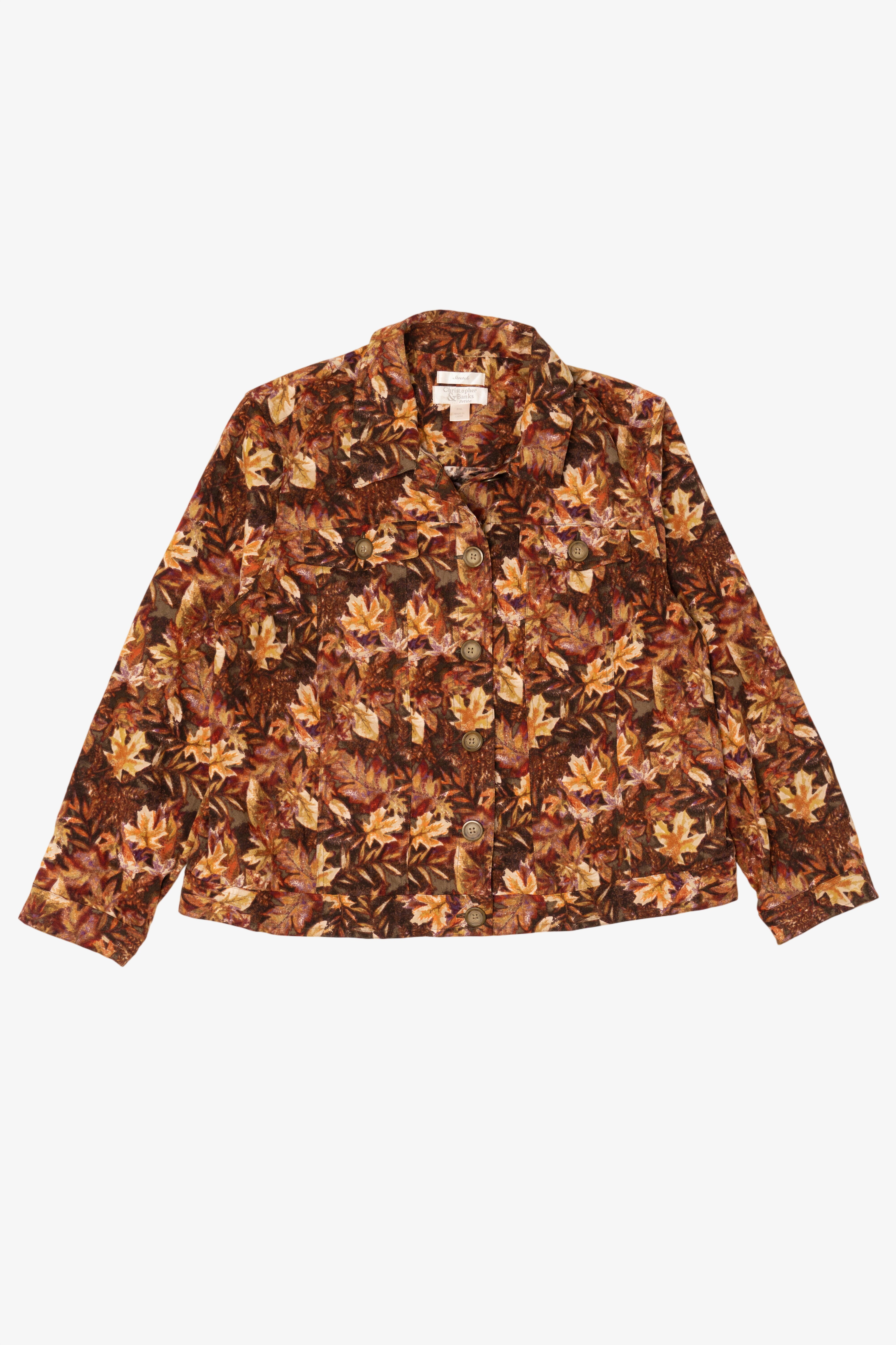 Vintage Christopher & Banks Autumn Leaves Jacket (2000s)