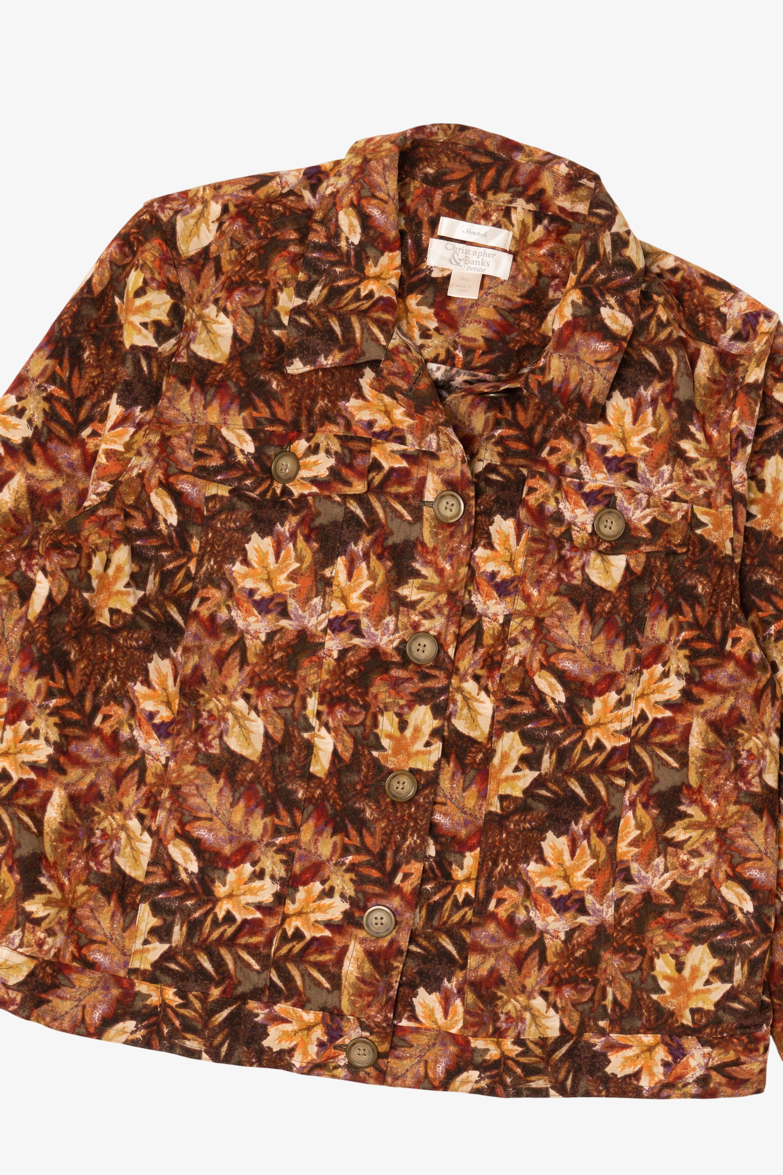 Vintage Christopher & Banks Autumn Leaves Jacket (2000s)