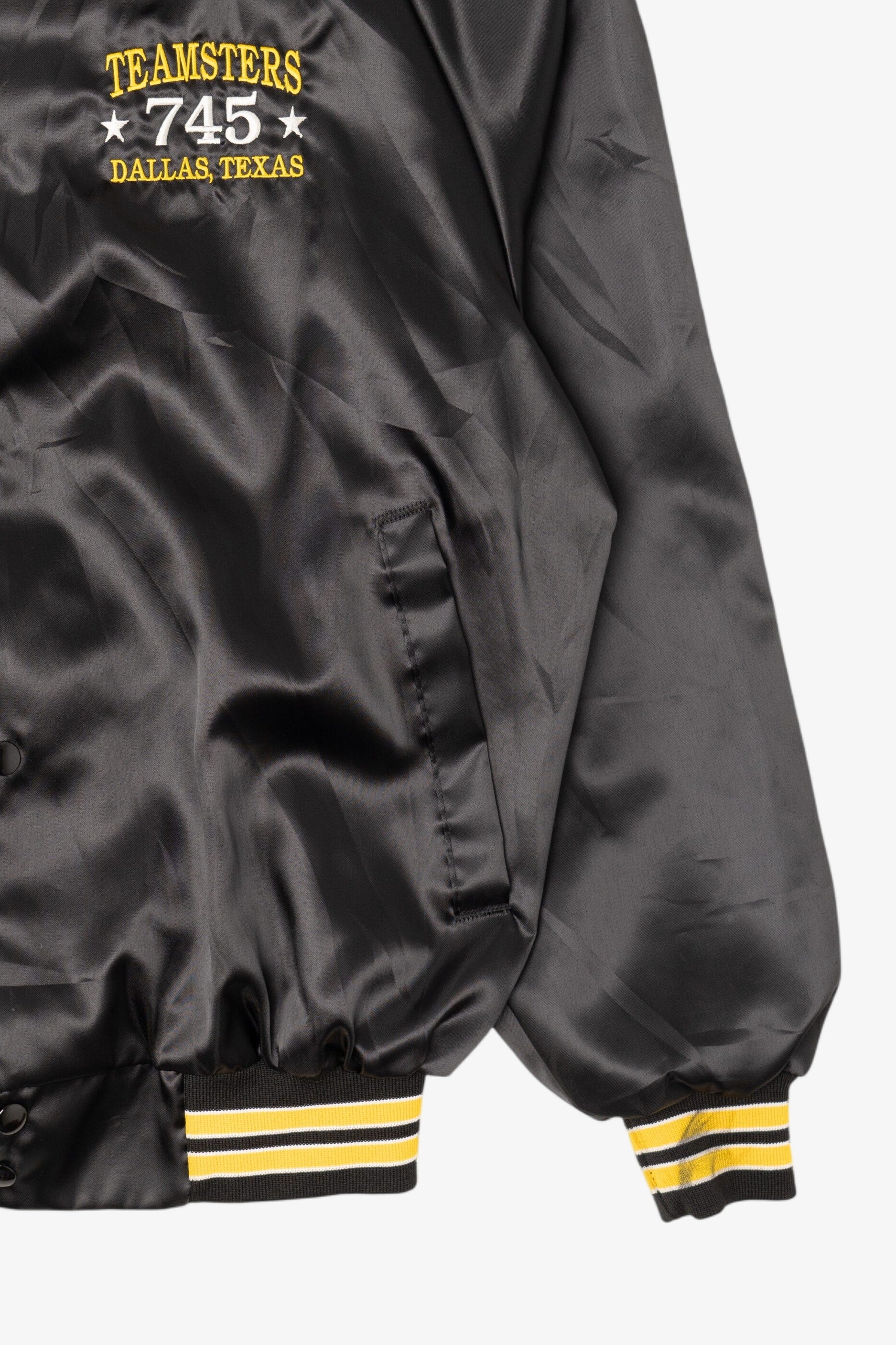 Vintage Teamsters Local 745 Dallas Texas Athletic Bomber Jacket (1990s)
