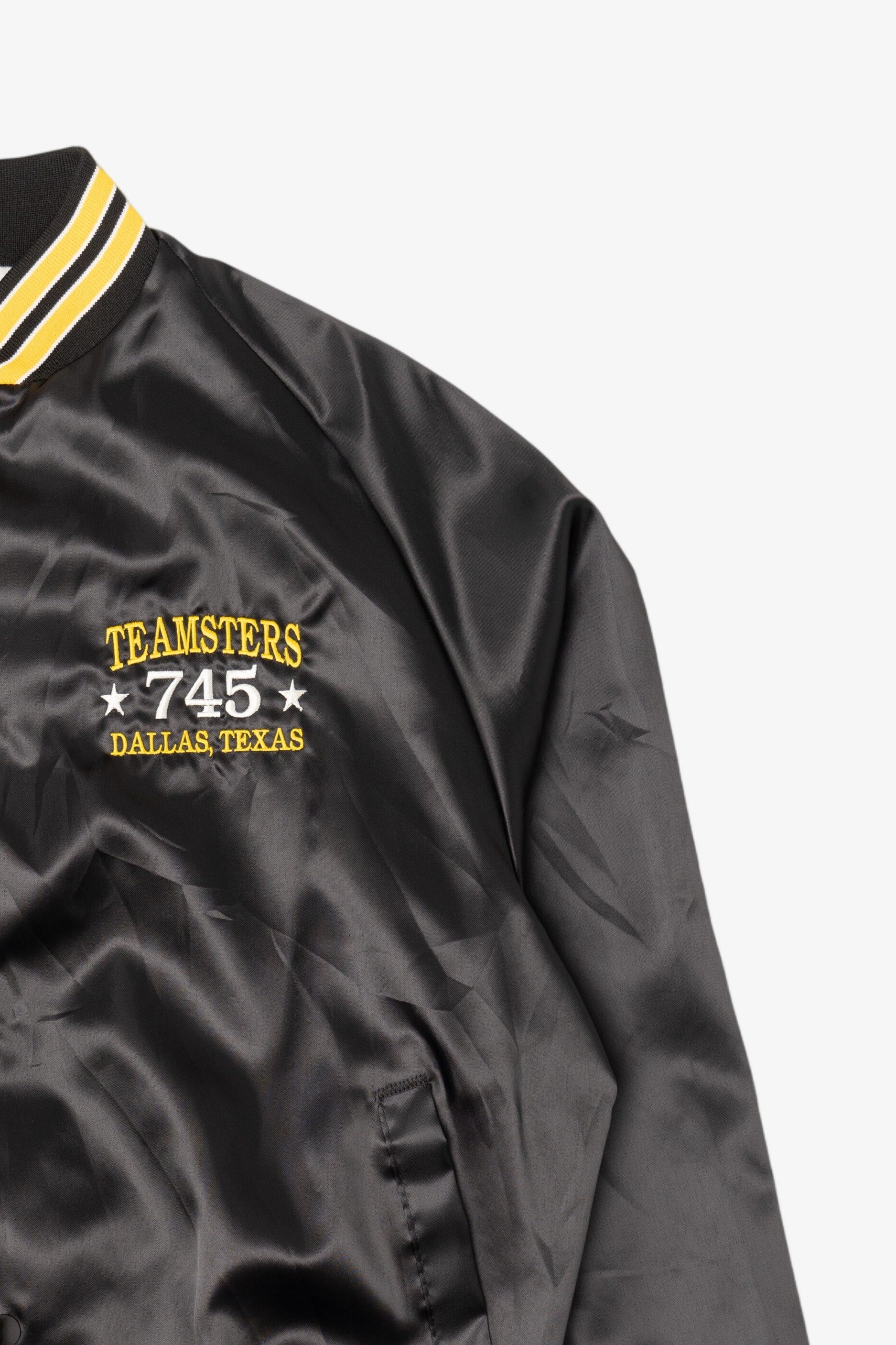 Vintage Teamsters Local 745 Dallas Texas Athletic Bomber Jacket (1990s)