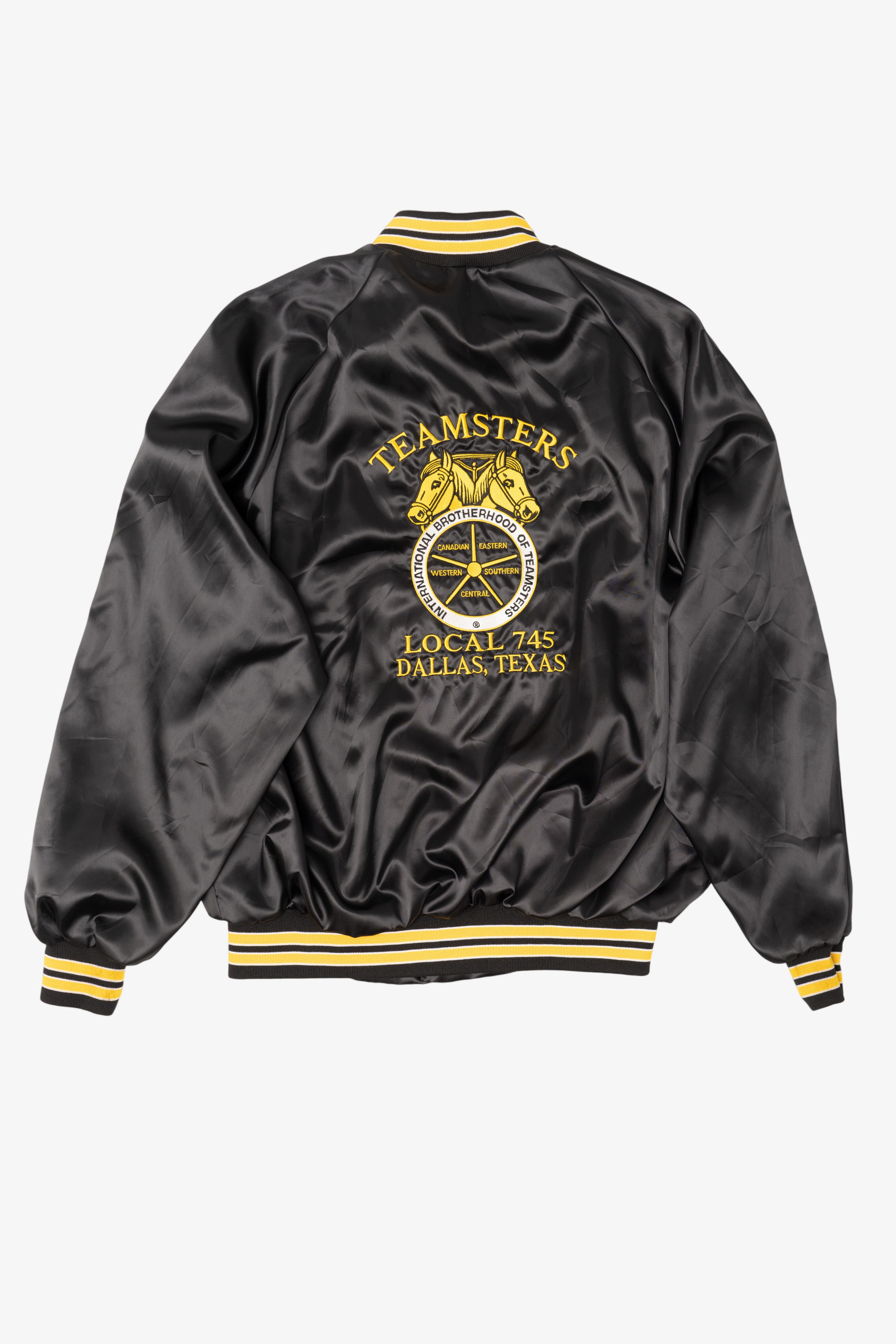 Vintage Teamsters Local 745 Dallas Texas Athletic Bomber Jacket (1990s)