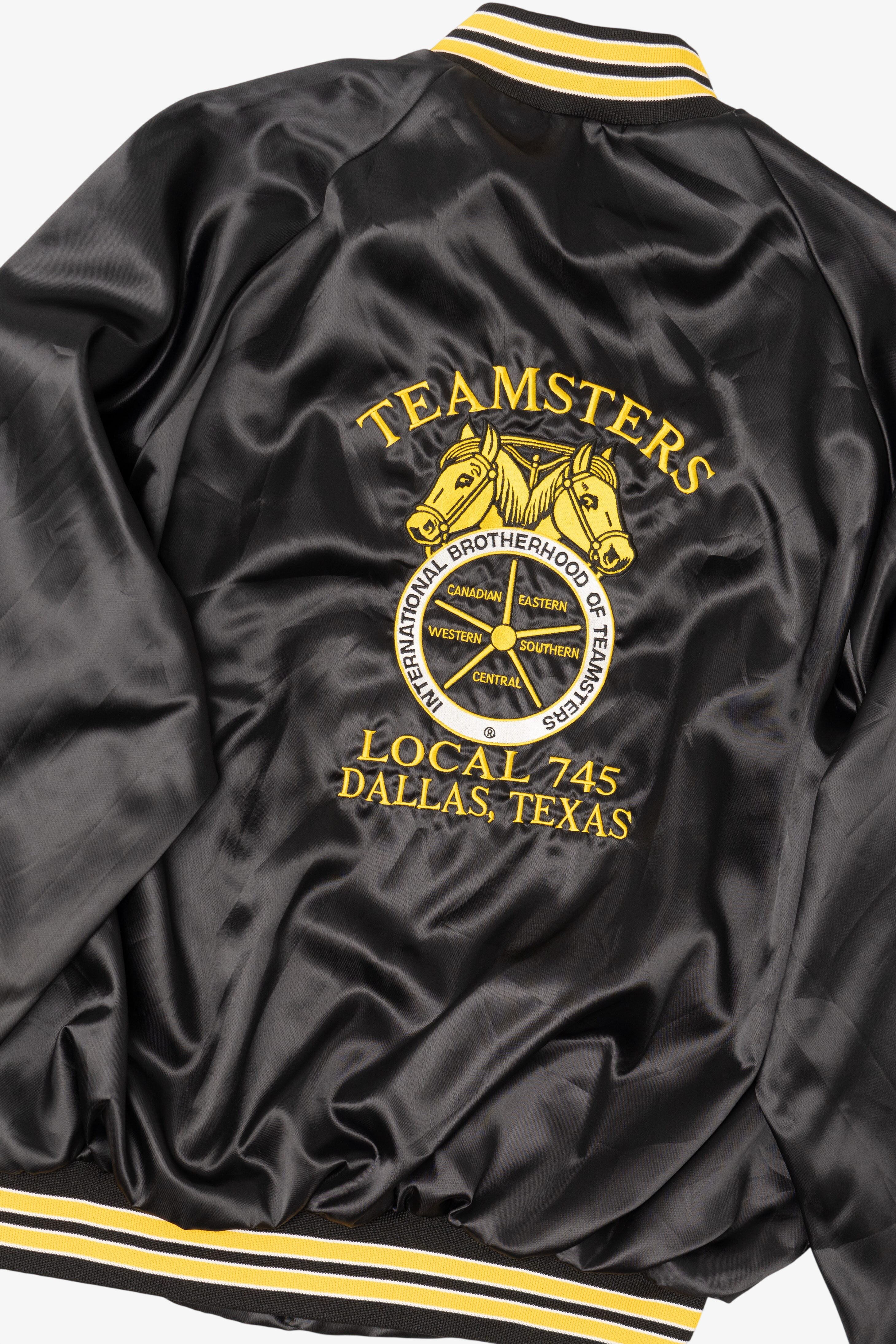 Vintage Teamsters Local 745 Dallas Texas Athletic Bomber Jacket (1990s)