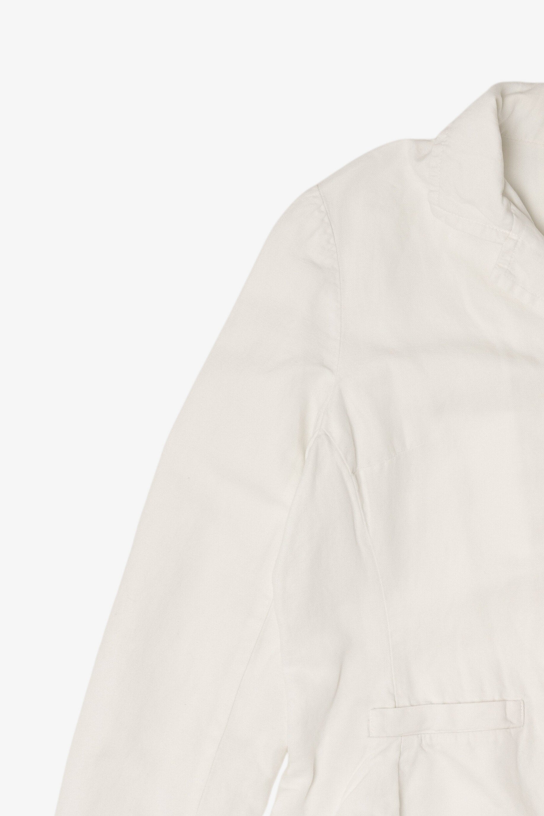 Vintage White Talbots Lightweight Irish Linen Blend Jacket (2000s)