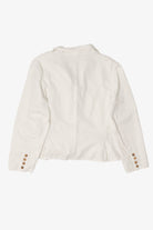Vintage White Talbots Lightweight Irish Linen Blend Jacket (2000s)