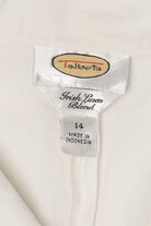 Vintage White Talbots Lightweight Irish Linen Blend Jacket (2000s)
