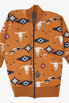 Vintage Orange Southwestern Paisley Lined Jacket (1980s)