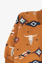 Vintage Orange Southwestern Paisley Lined Jacket (1980s)