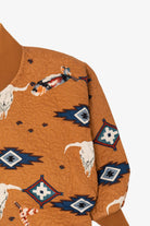 Vintage Orange Southwestern Paisley Lined Jacket (1980s)