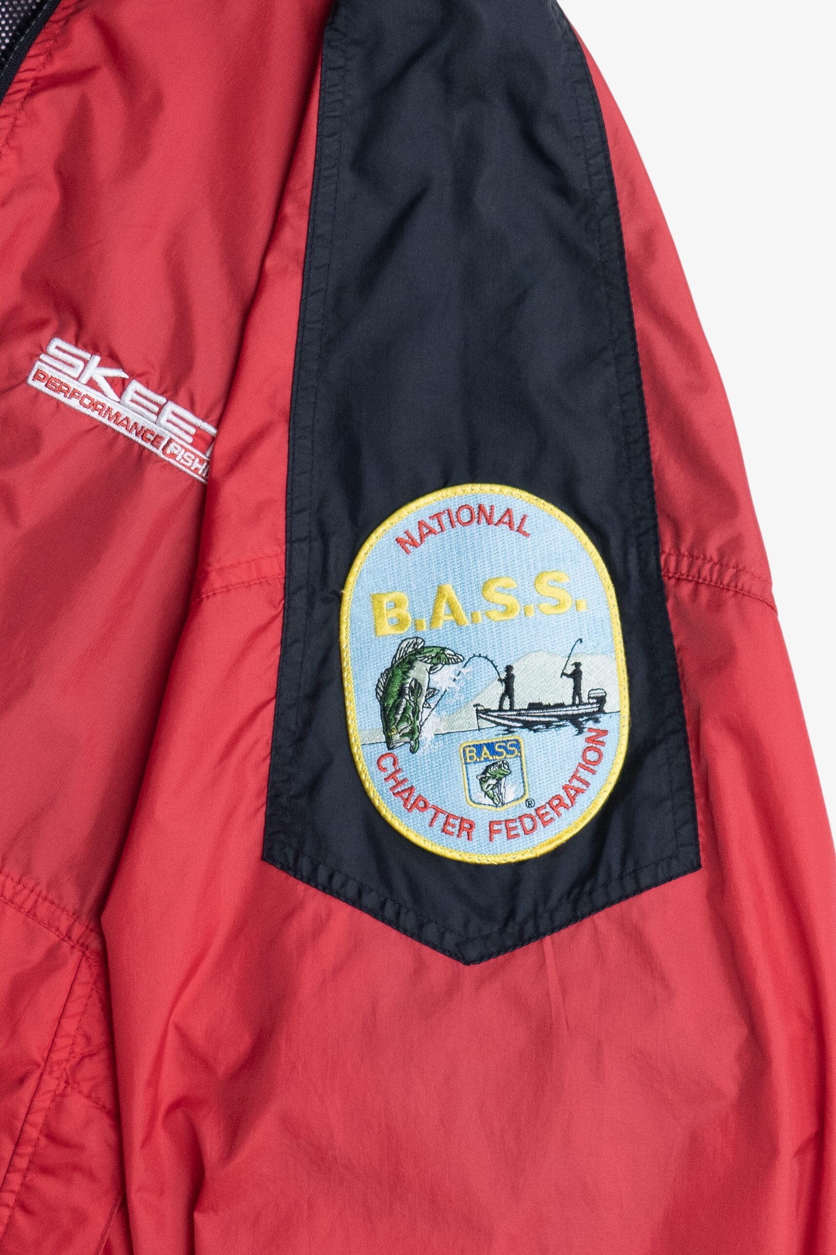 Vintage Yamaha Skeeter Fishing Boats Embroidered Patch Lightweight Jacket (1990s)