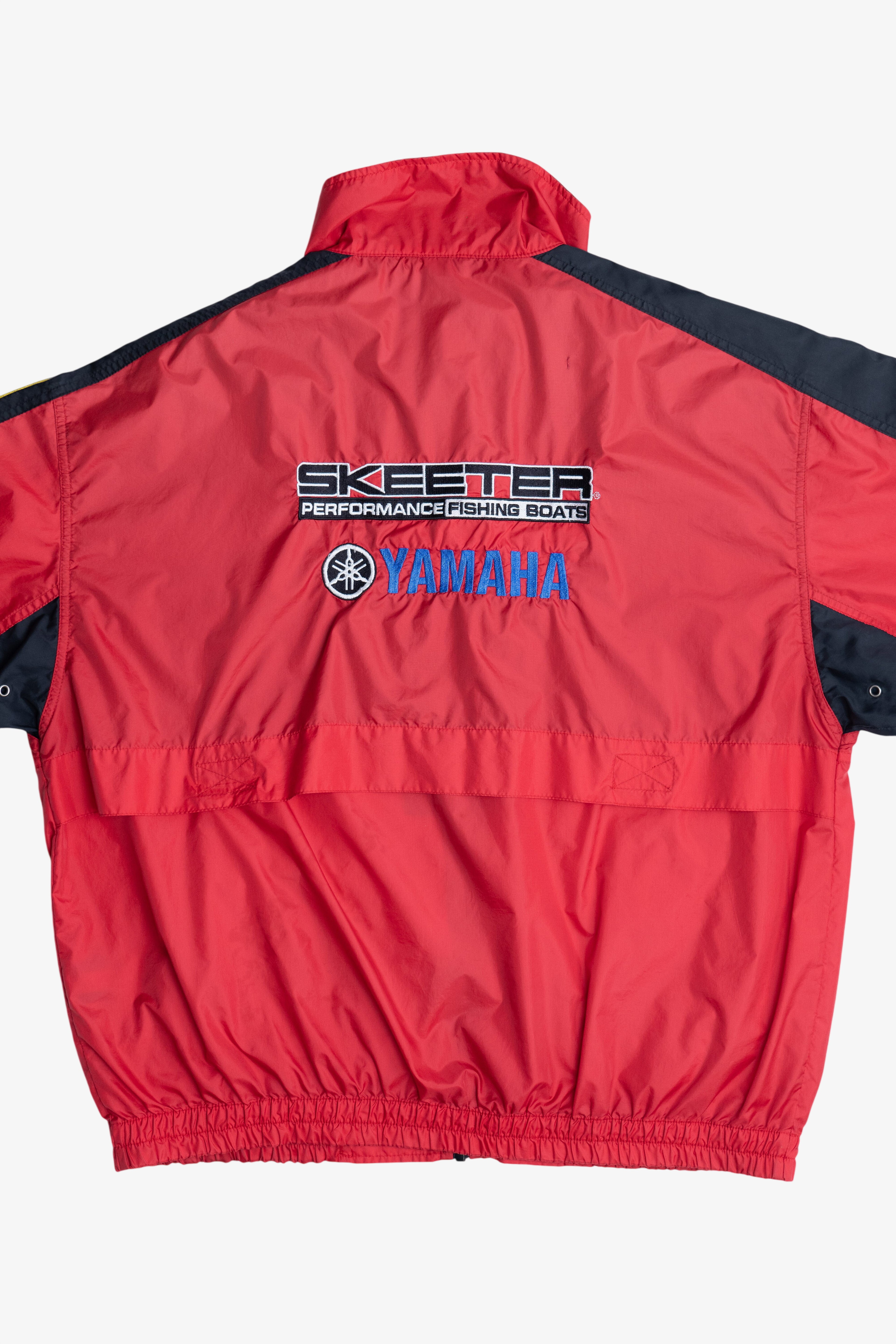 Vintage Yamaha Skeeter Fishing Boats Embroidered Patch Lightweight Jacket (1990s)