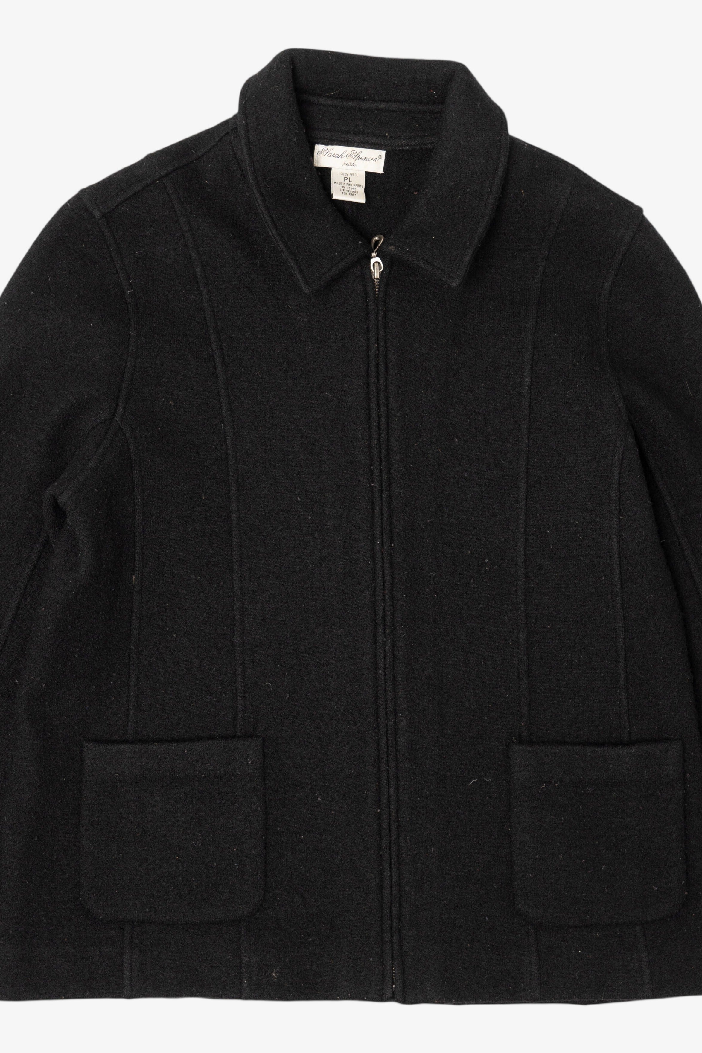 Vintage Black Sarah Spencer Wool Jacket (1990s)