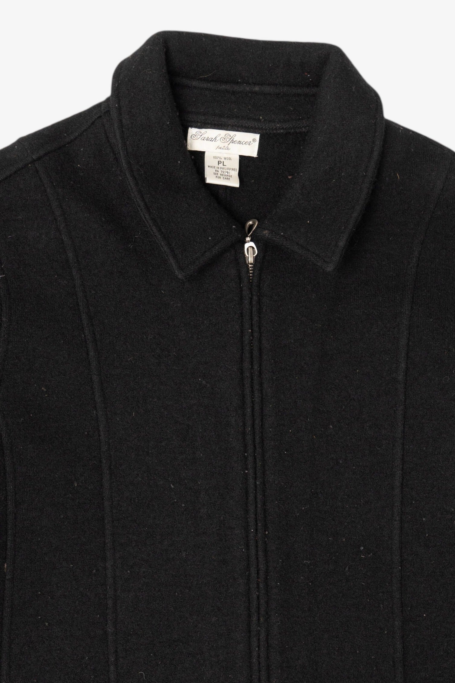 Vintage Black Sarah Spencer Wool Jacket (1990s)