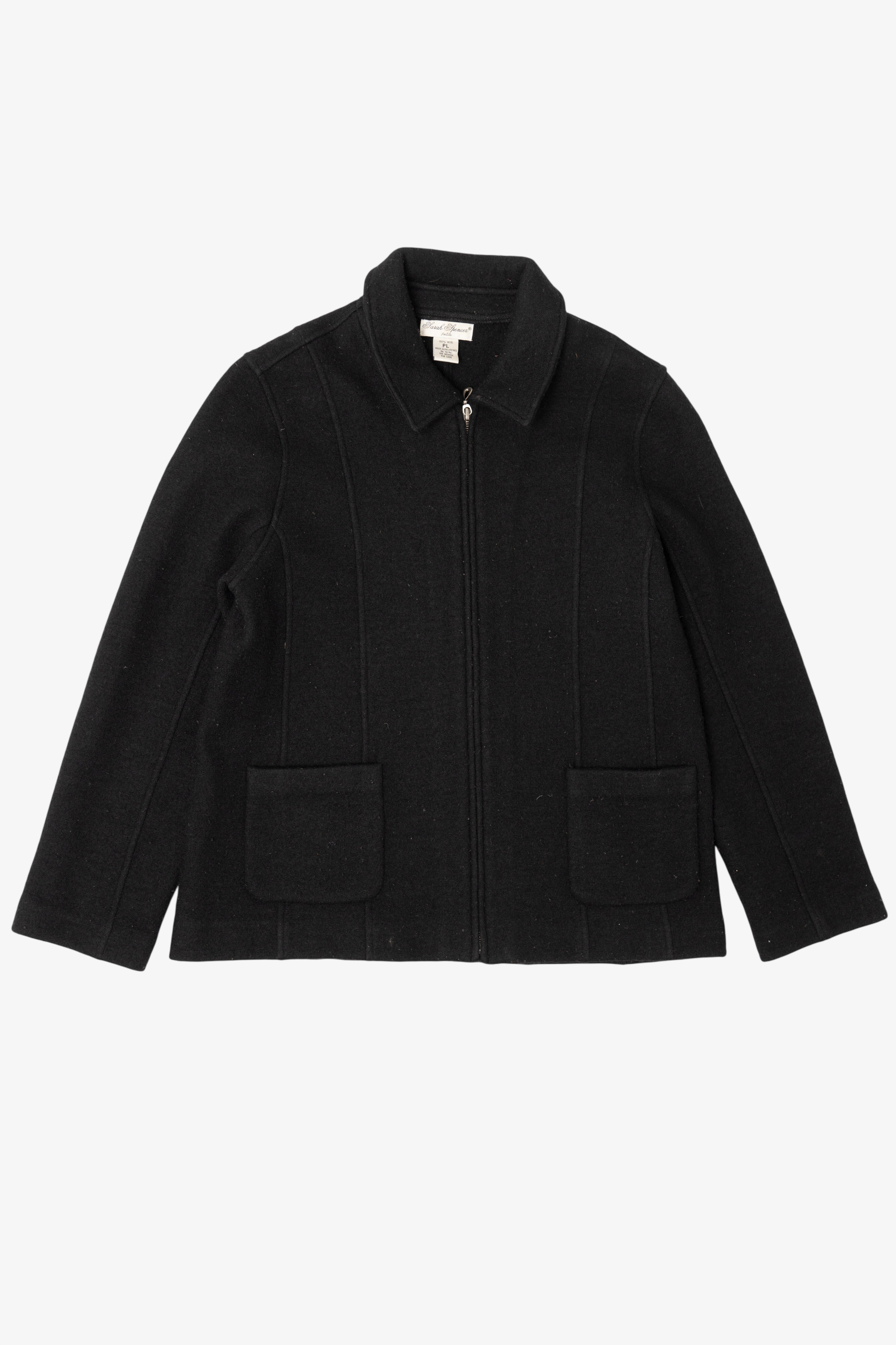 ジャケット・アウター wool jacket vintage 90s Vintage Black Sarah Spencer Wool Jacket (1990s) – Ragstock