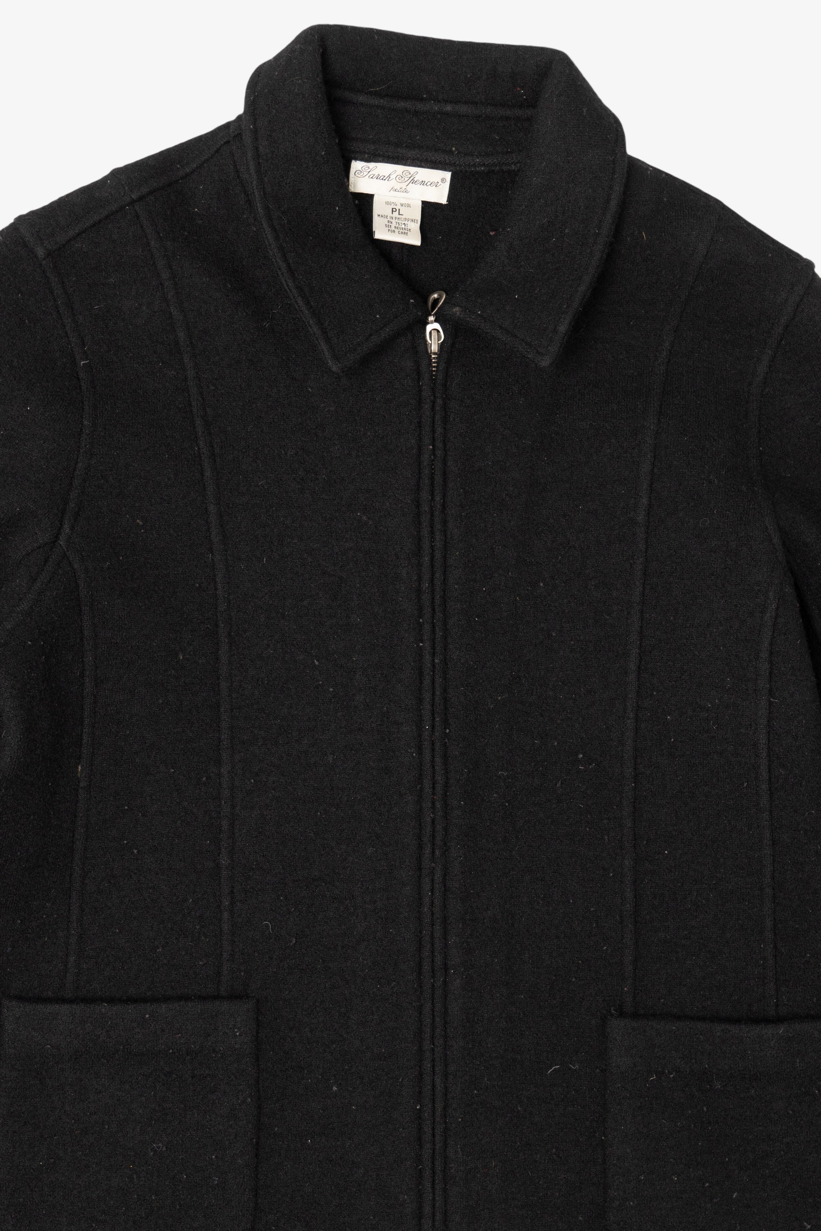Vintage Black Sarah Spencer Wool Jacket (1990s)