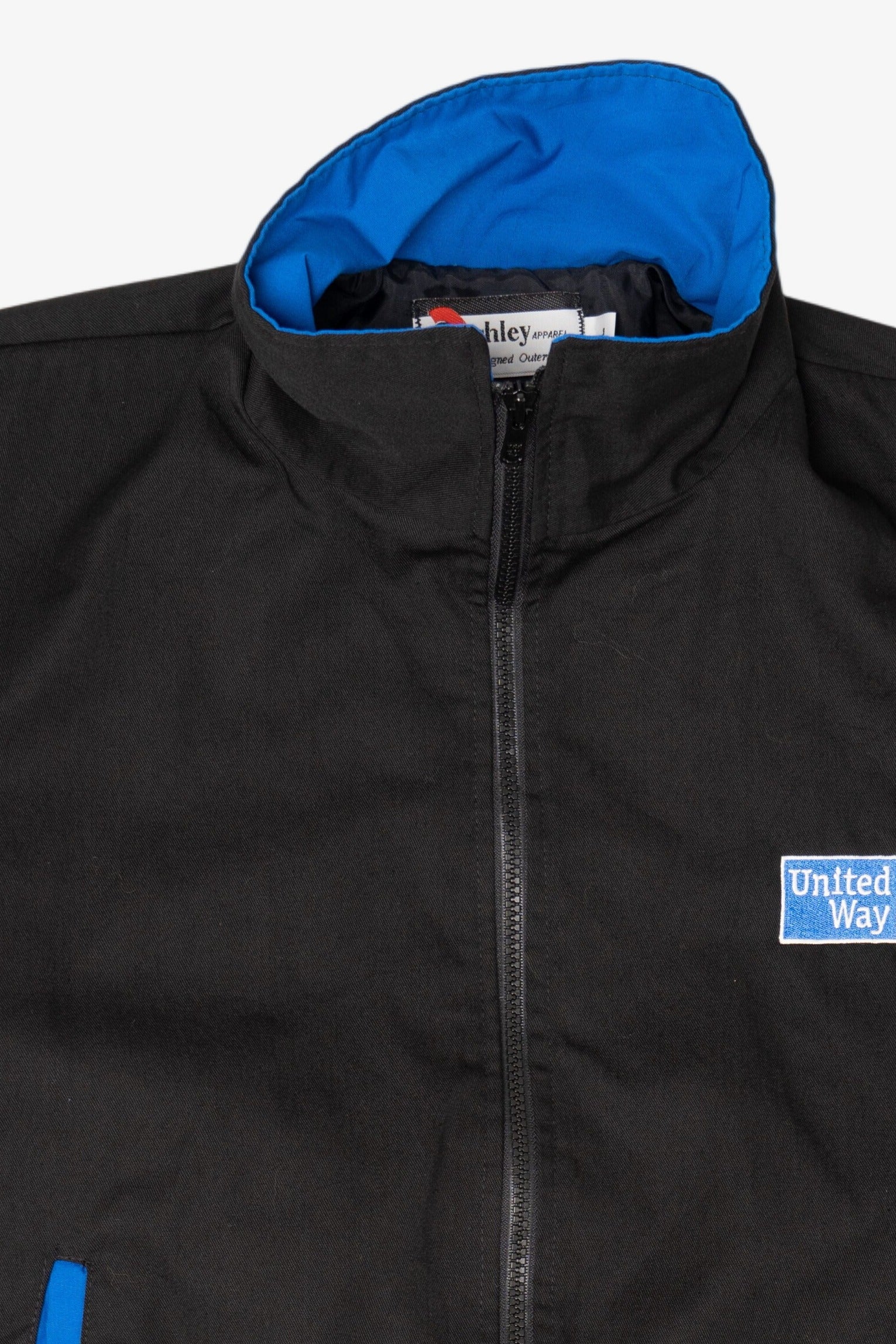 Vintage United Way Black Lightweight Jacket (1990s)