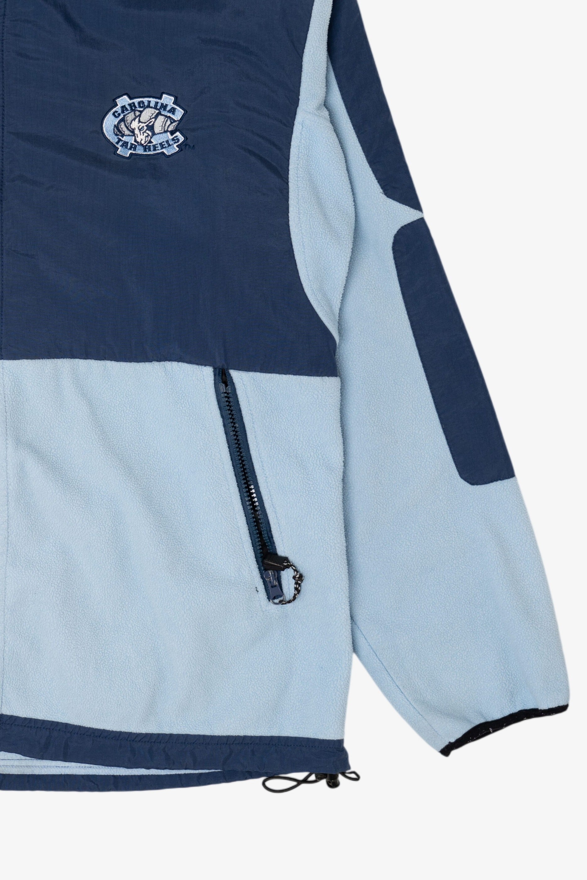 Vintage North Carolina Tar Heels Blue Color Block Jacket (1990s)