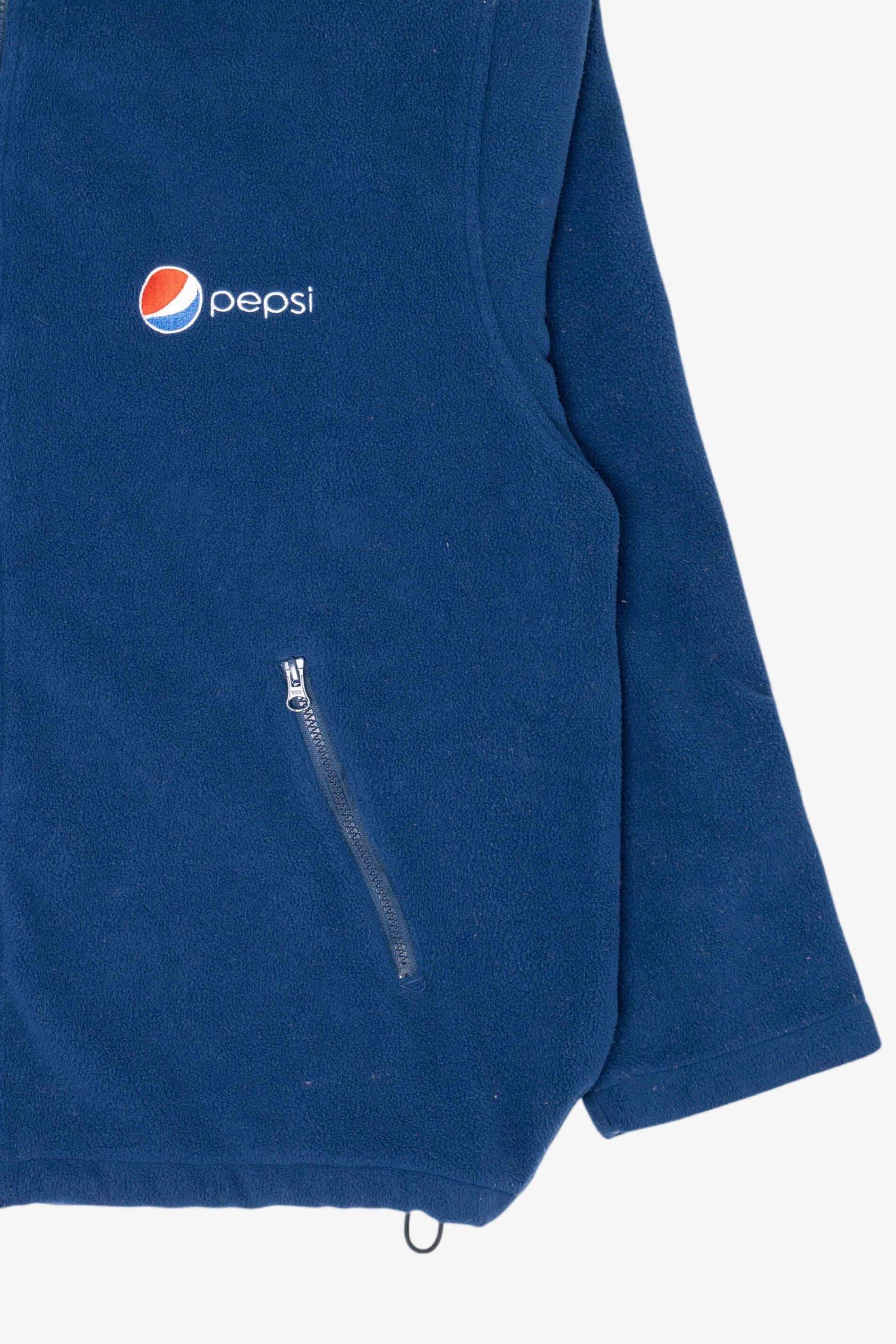 Vintage Navy Blue Pepsi Fleece Jacket (1990s)