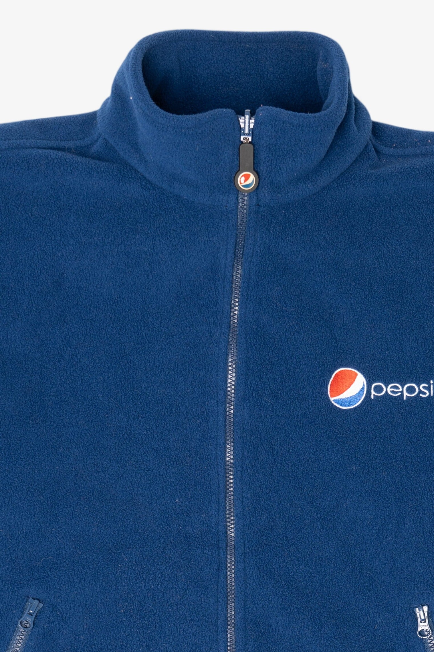 Vintage Navy Blue Pepsi Fleece Jacket (1990s)