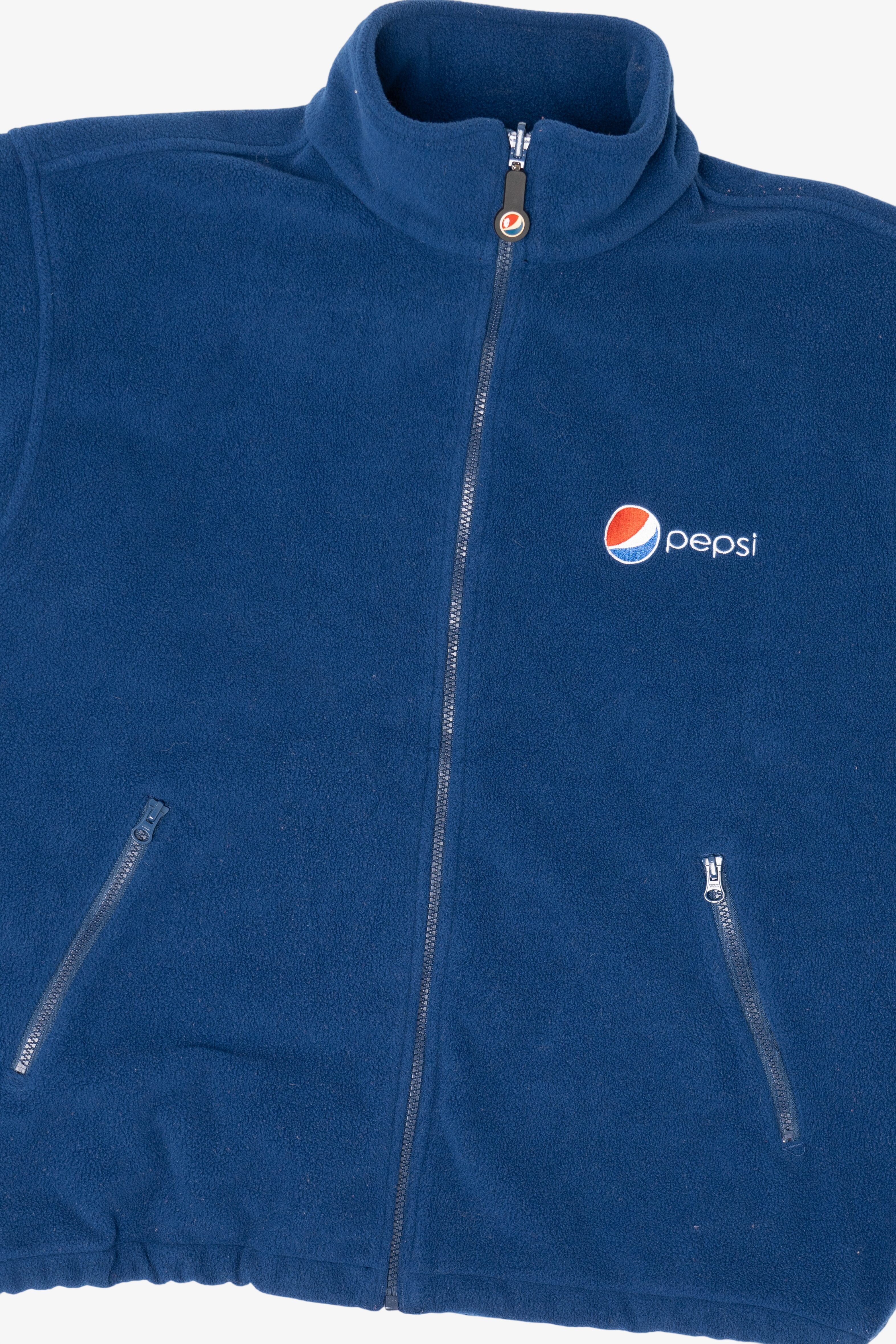 Vintage Navy Blue Pepsi Fleece Jacket (1990s)