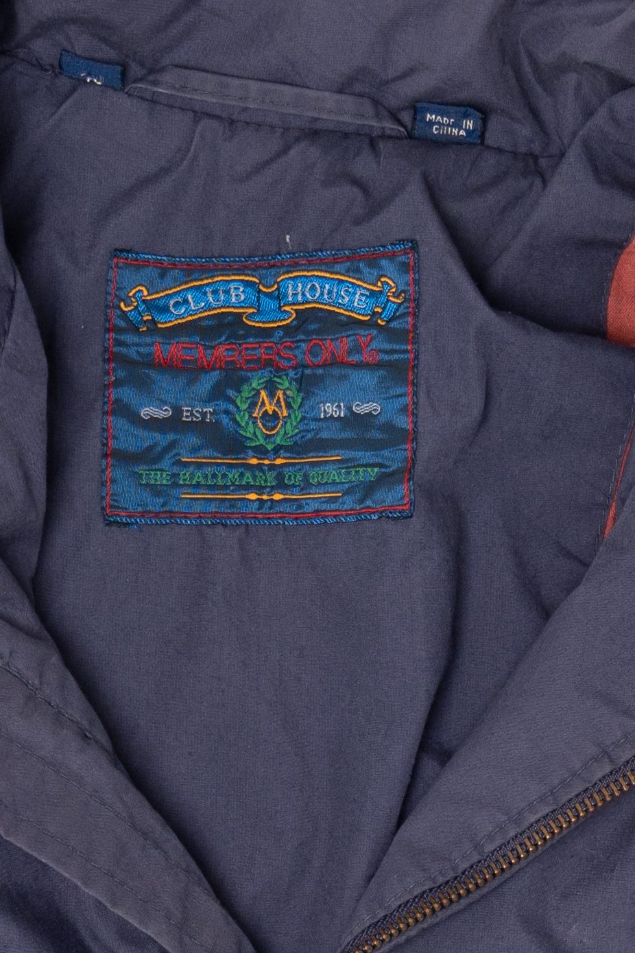 Vintage Navy Blue Members Only Club House Jacket (1980s)