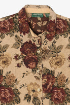 Vintage Beige Floral  Lemon Grass Studio Tapestry Jacket (1990s)