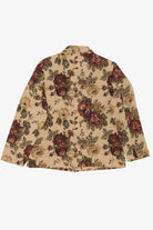 Vintage Beige Floral  Lemon Grass Studio Tapestry Jacket (1990s)