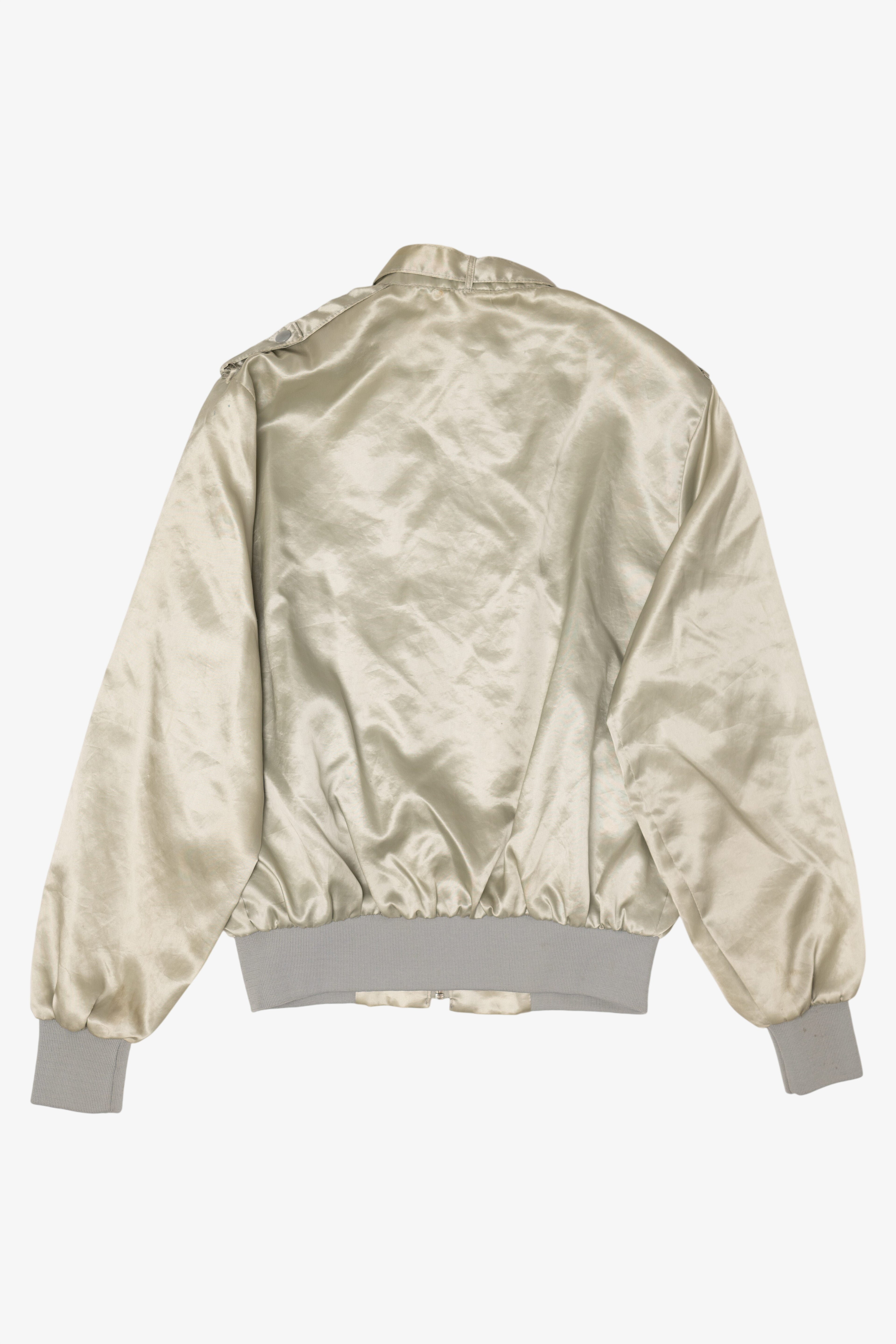 Vintage Silver Shook Landscaping Bomber Jacker (1980s)