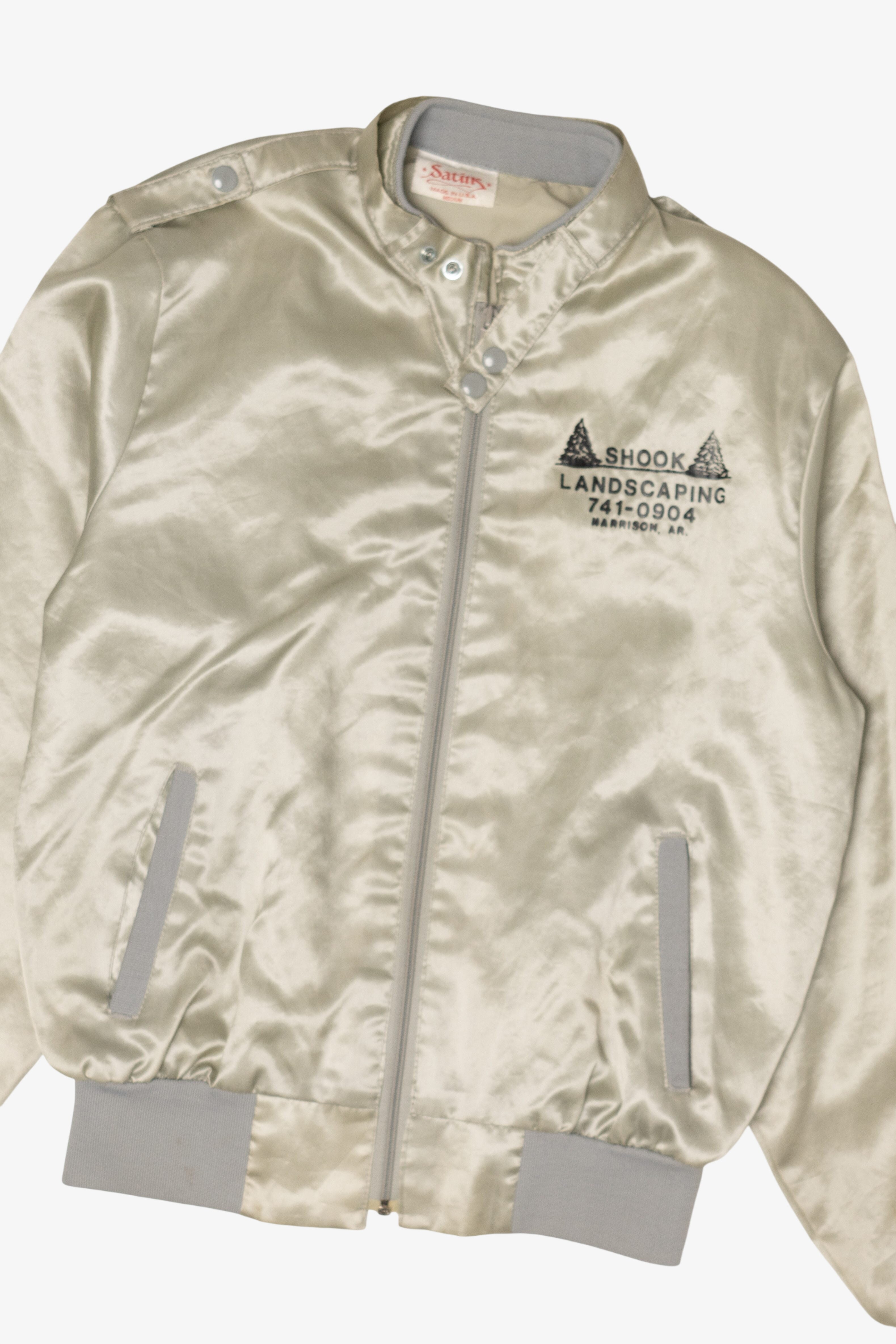 Vintage Silver Shook Landscaping Bomber Jacker (1980s)