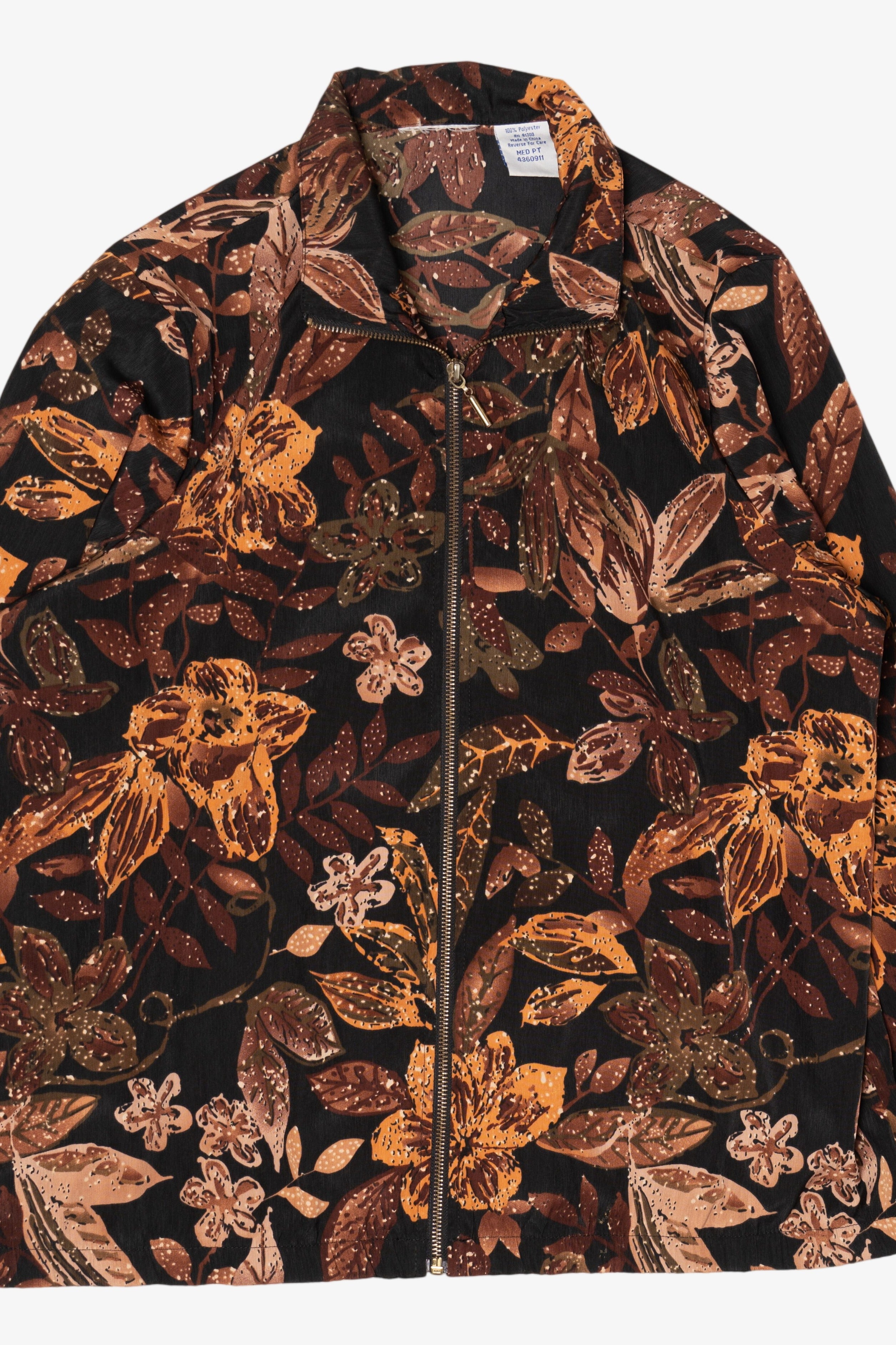 Vintage Autumn Leaves Print Lightweight Jacket(1990s)