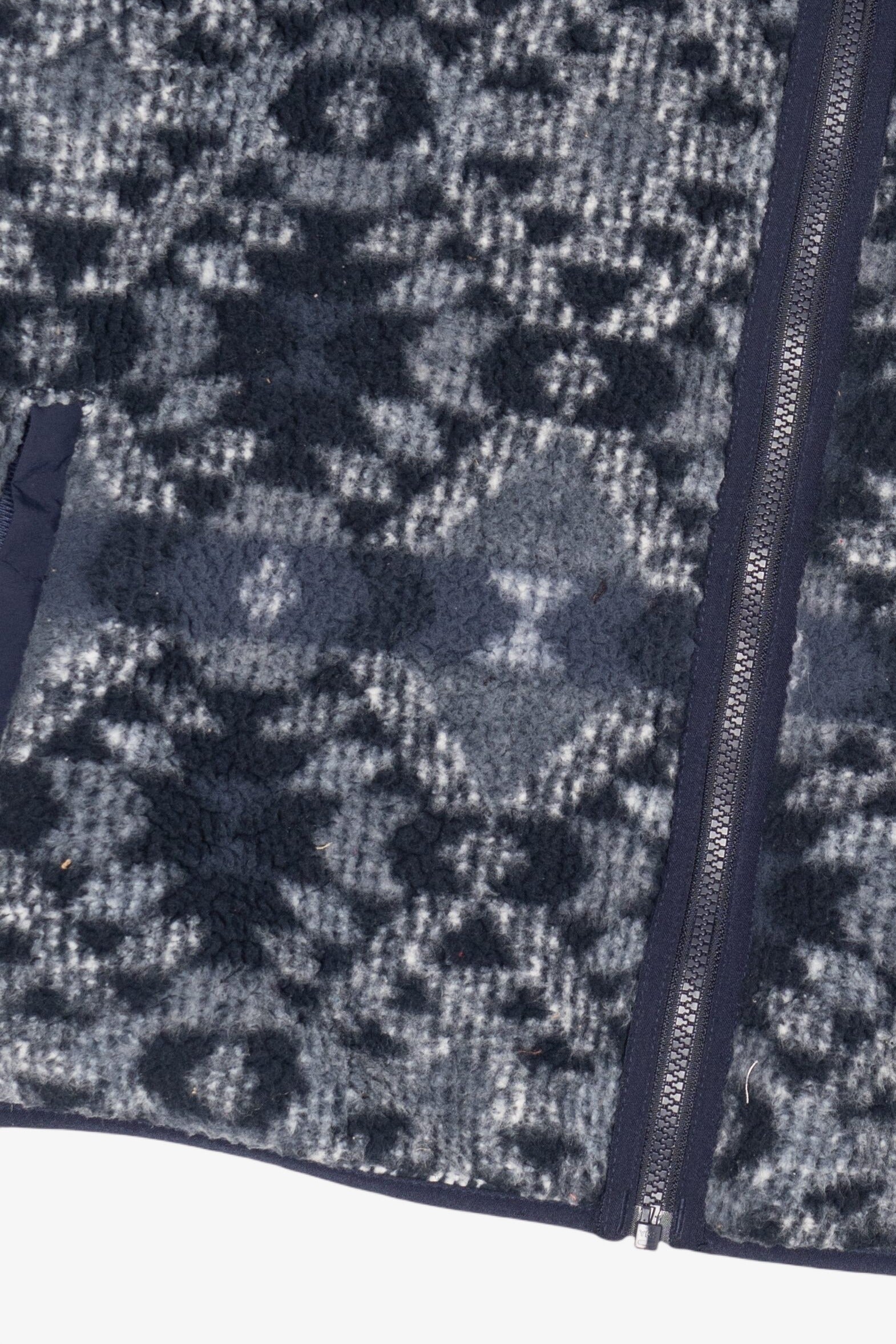 Navy Blue Aztec Pattern Columbia Fleece Jacket (2020s)