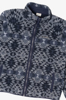 Navy Blue Aztec Pattern Columbia Fleece Jacket (2020s)