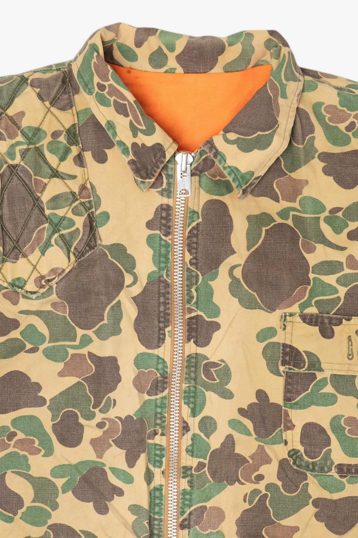 Vintage Khaki Camouflage Hunting Jacket (1970s)