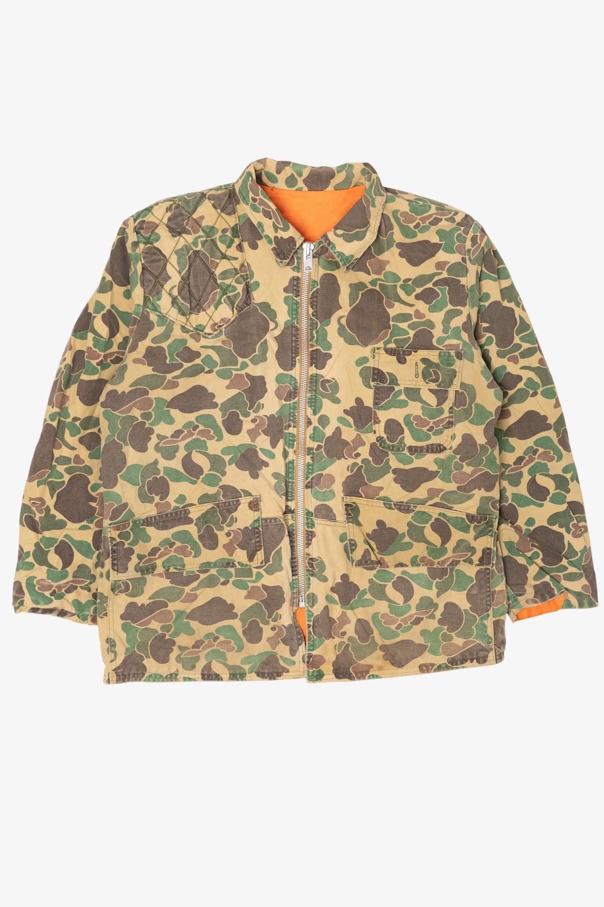 Vintage Khaki Camouflage Hunting Jacket (1970s)
