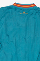 Vintage Teal Detroit Pistons Champion Pullover Jacket (1990s)