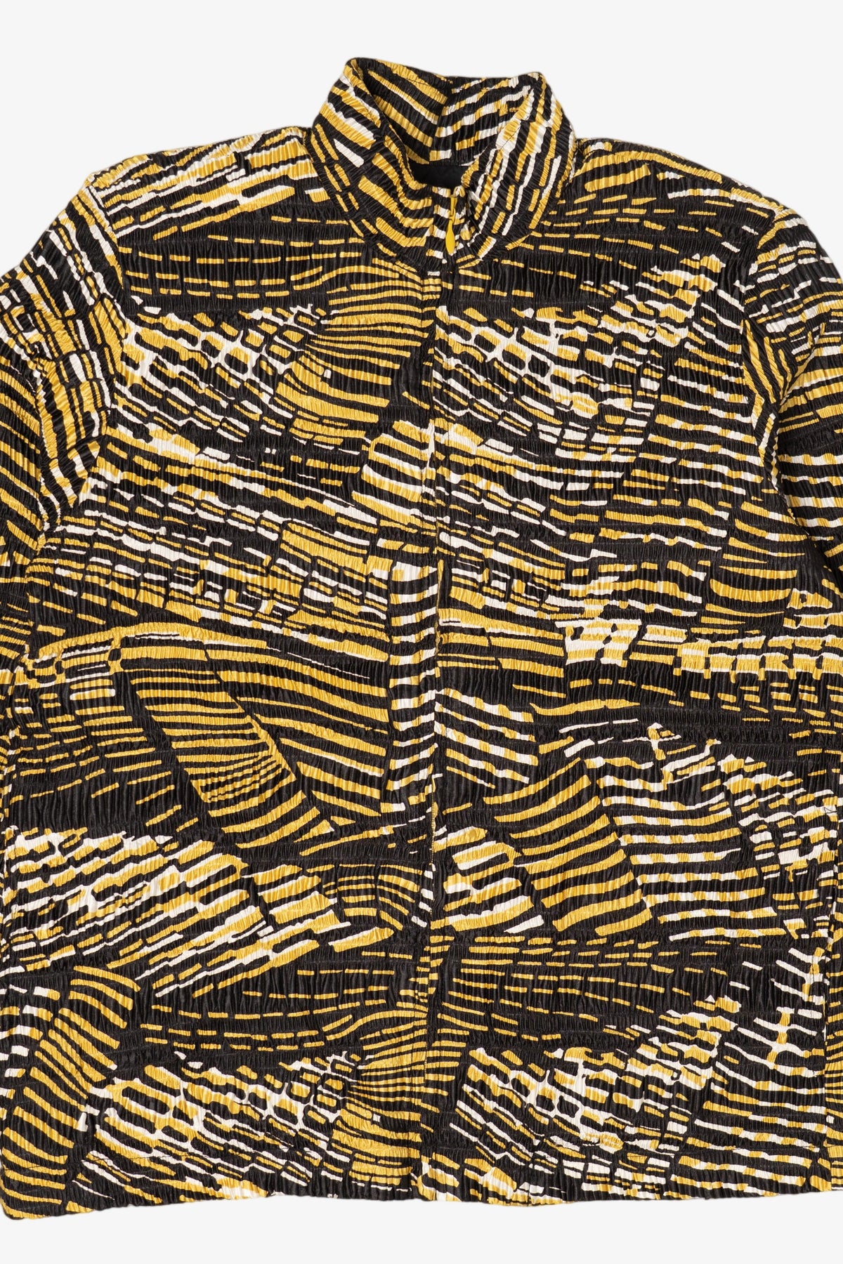 Vintage Black And Yellow Pleat Pleat By Rafael Full Zip Jacket (1990s)