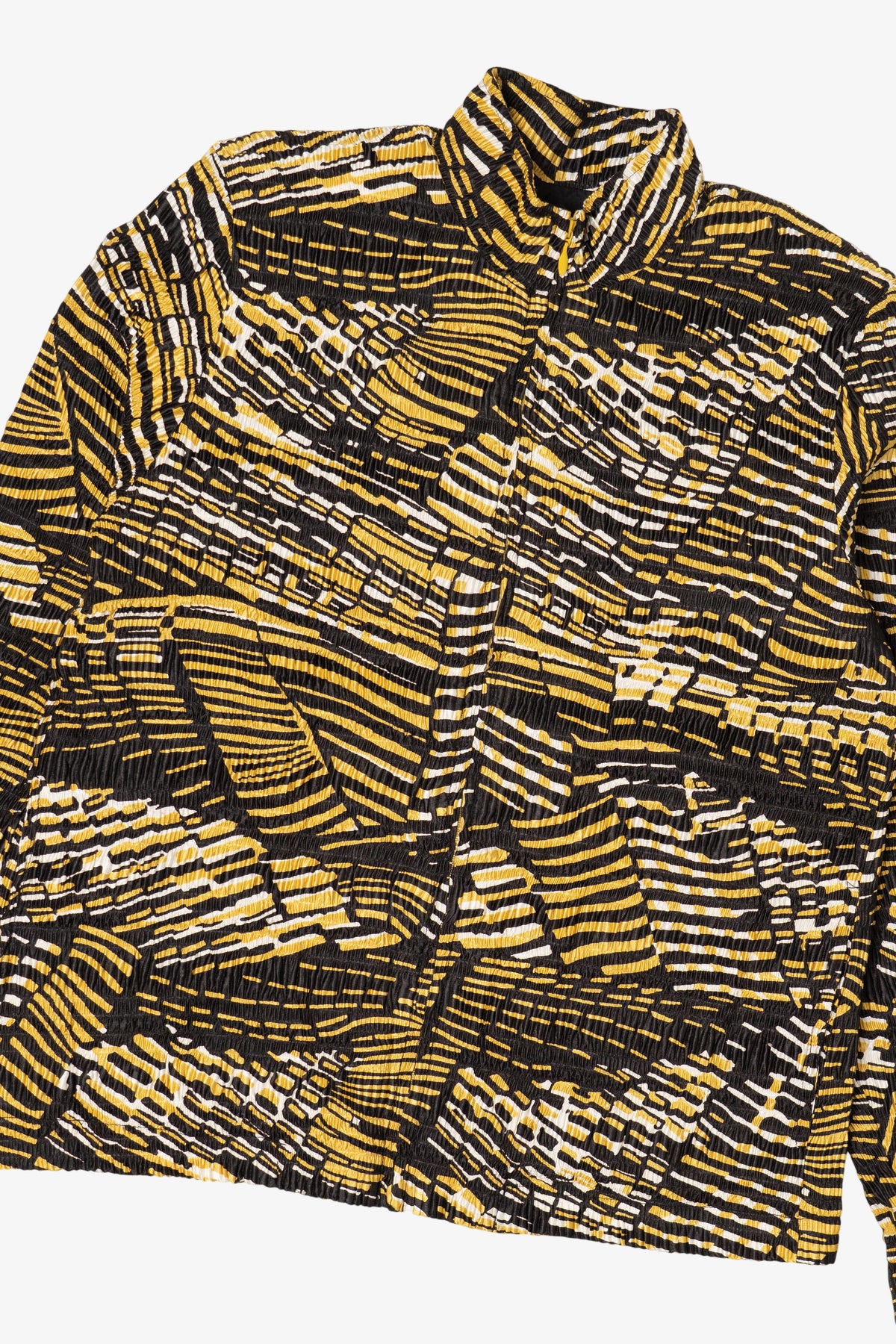 Vintage Black And Yellow Pleat Pleat By Rafael Full Zip Jacket (1990s)