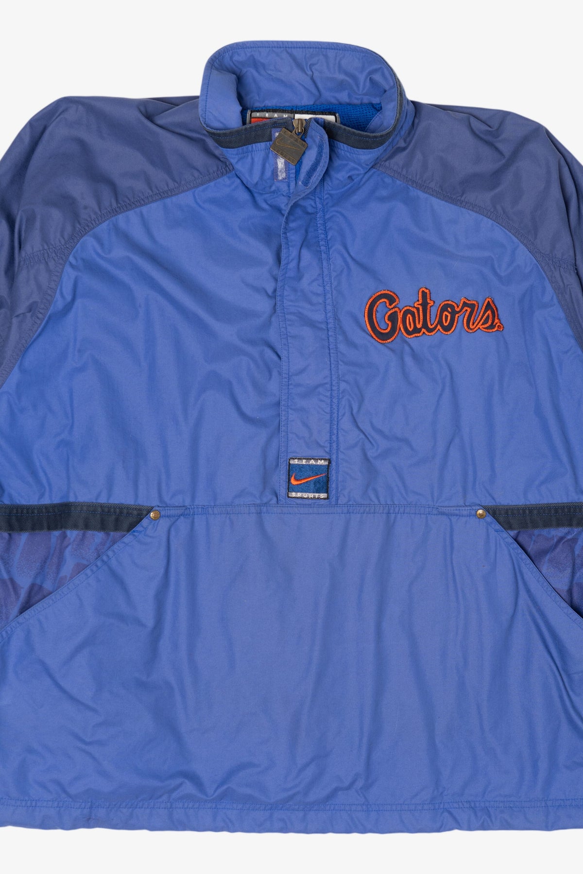 Vintage Blue University Of Florida Gators Scales Nike Half Zip Windbreaker Jacket (1990s)