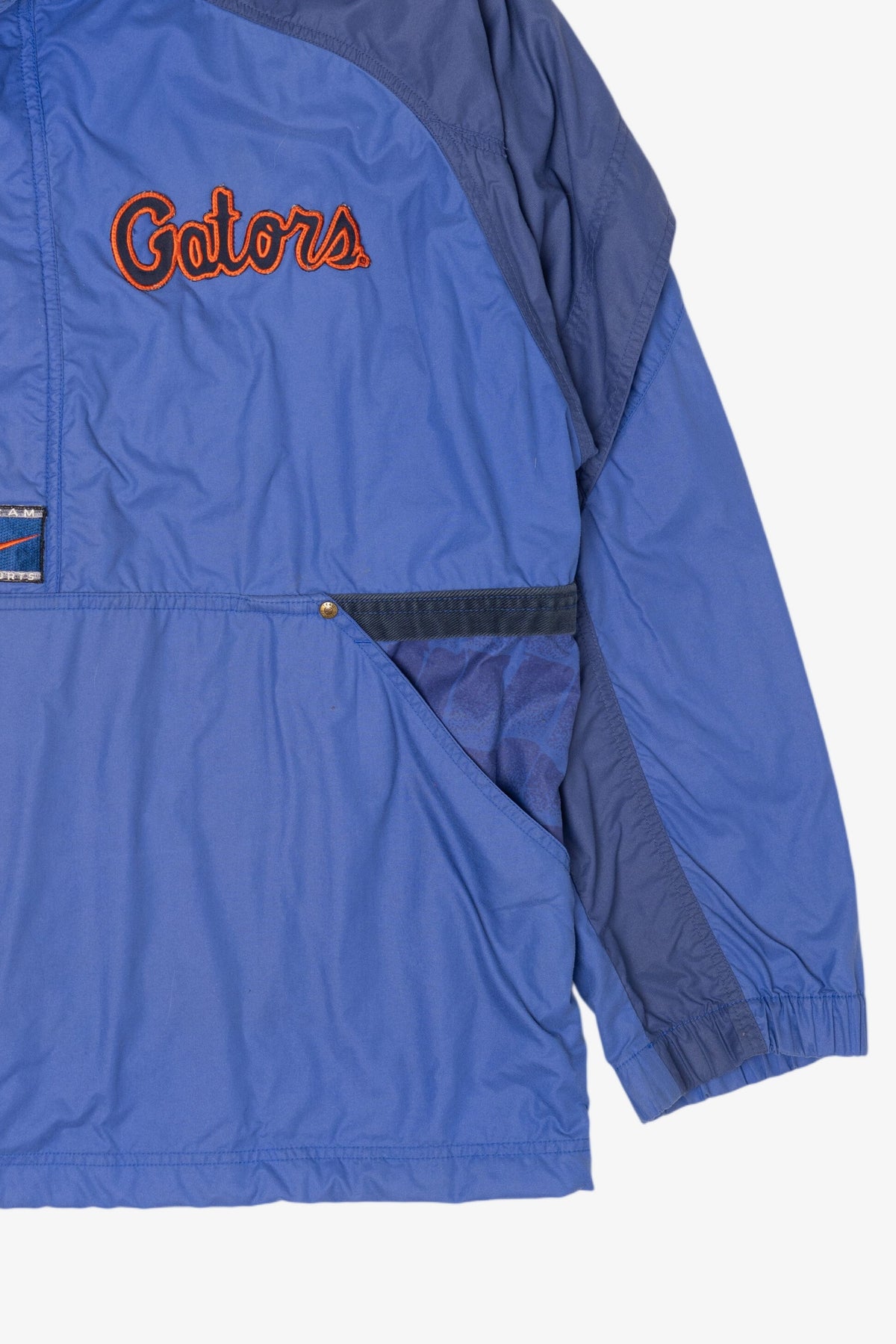 Vintage Blue University Of Florida Gators Scales Nike Half Zip Windbreaker Jacket (1990s)