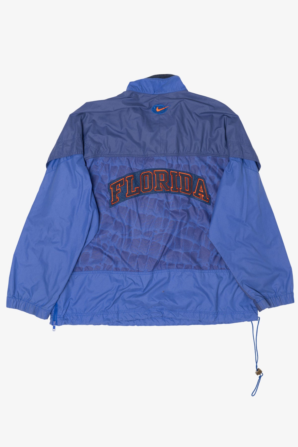 Vintage Blue University Of Florida Gators Scales Nike Half Zip Windbreaker Jacket (1990s)