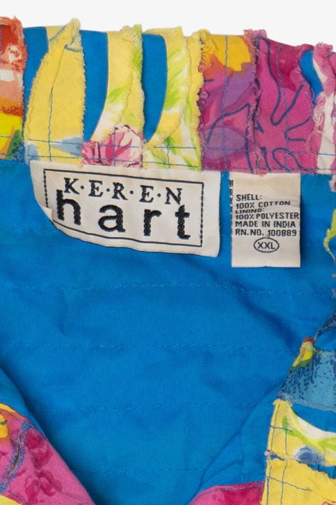 Vintage Colorful Striped Patchwork Keren Hart Jacket (1990s)