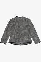 Anne Klein Tweed Collarless Blazer (2010s)